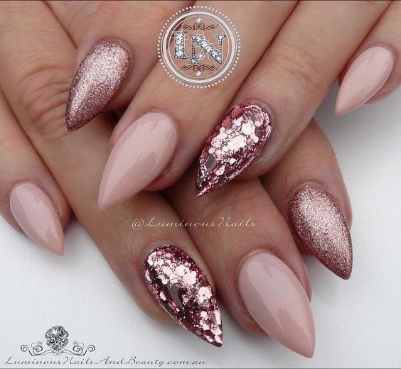 Perfect rose gold and nude combo