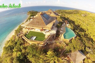 necker island top view